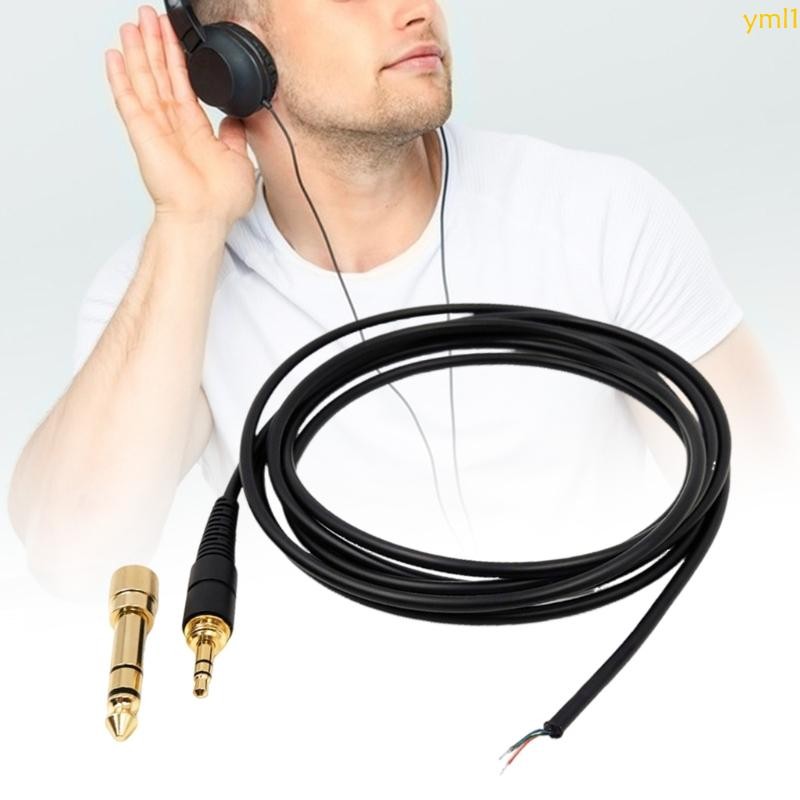 Yml1 6 5 มม.ชุดหูฟังซ่อมสายไฟติดตั้งง่ายสําหรับ DT770 DT880 DT990 MDR-7506 CD900 M20X M30X AD500X A5