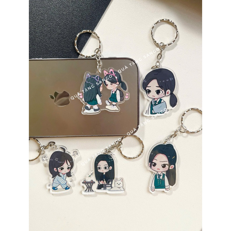 Friendly Rivalry - Lee Hyeri - Jaesulgi YoungJae พวงกุญแจกระเป๋าเป้สะพายหลังตกแต่งของขวัญ - Sango