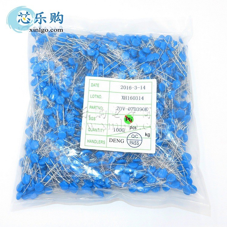 07D390K 7D390K 39V 10% In-Line Plug-In Voltage Resistor Plug-In Resistor