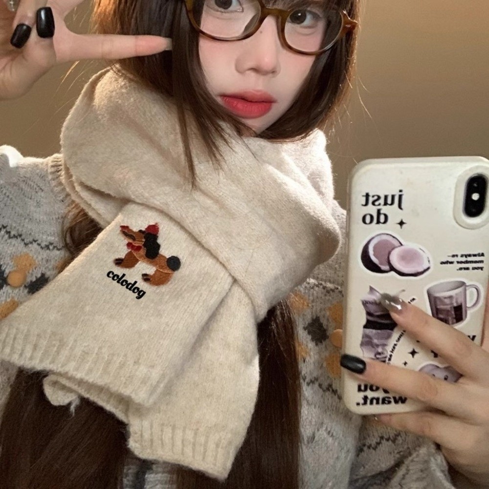 ผ้าพันคอกันหนาวสำหรับสุนัข ลายถักนุ่มนวล อุ่นใจในฤดูหนาว - รูปที่ 7