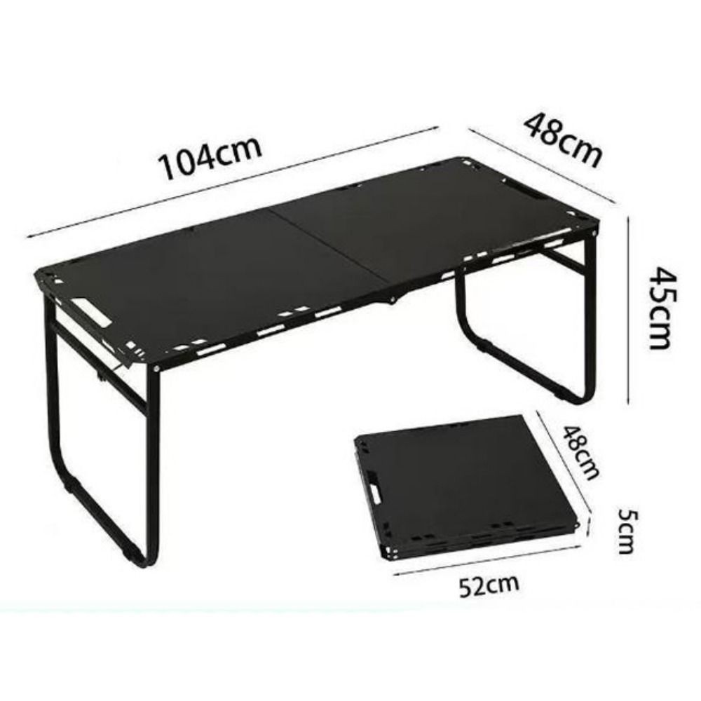 โต๊ะพับสีดำ EllieJam พกพาสะดวก สำหรับบ้านและแคมปิ้ง - รูปที่ 2