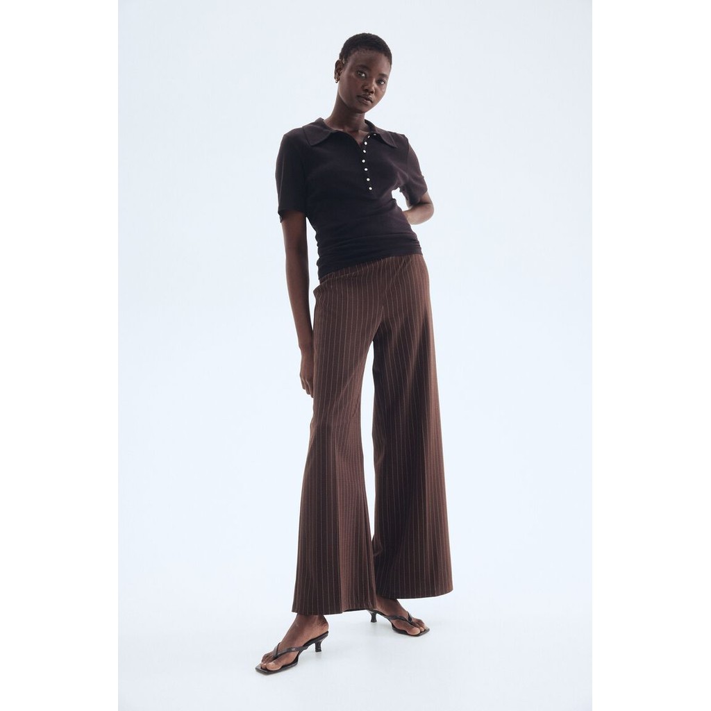 H&M(เอชแอนด์เอ็ม) กางเกงทรงตรง Women Straight trousers 1304824_1