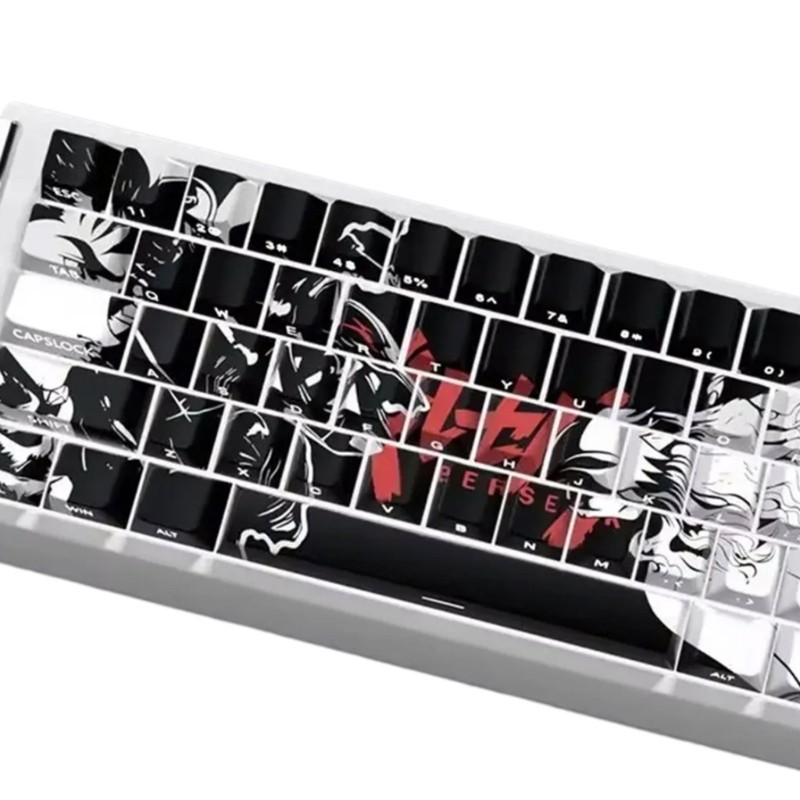 R* 74Key Side Print Keycaps Translucents Keycaps สําหรับ 60 61 65 67 คีย์บอร์ด