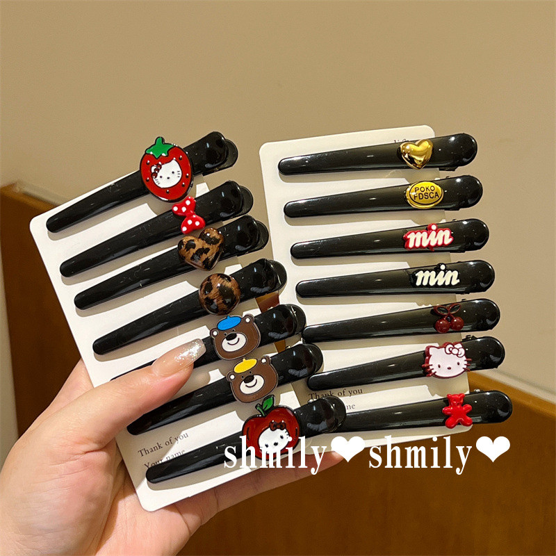 กิ๊บติดผมkt Cat และDuckbill Clip แบบHigh-End สไตล์การ์ตูนน่ารักสำหรับตกแต่งผมหน้าผาก
