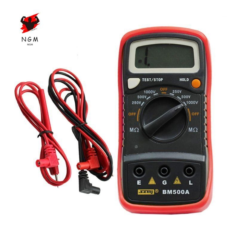 เครื่องทดสอบความต้านทานฉนวนดิจิตอล 1000V Megohmmeter BM500A