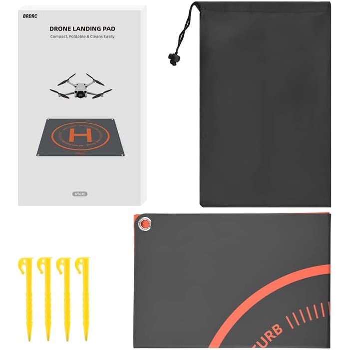Mini Drones Landing Pad 65 ซม./26 แบบพกพาพับกันน้ํา Universal Mini เครื่องบิน Drones Landing Mat สํา