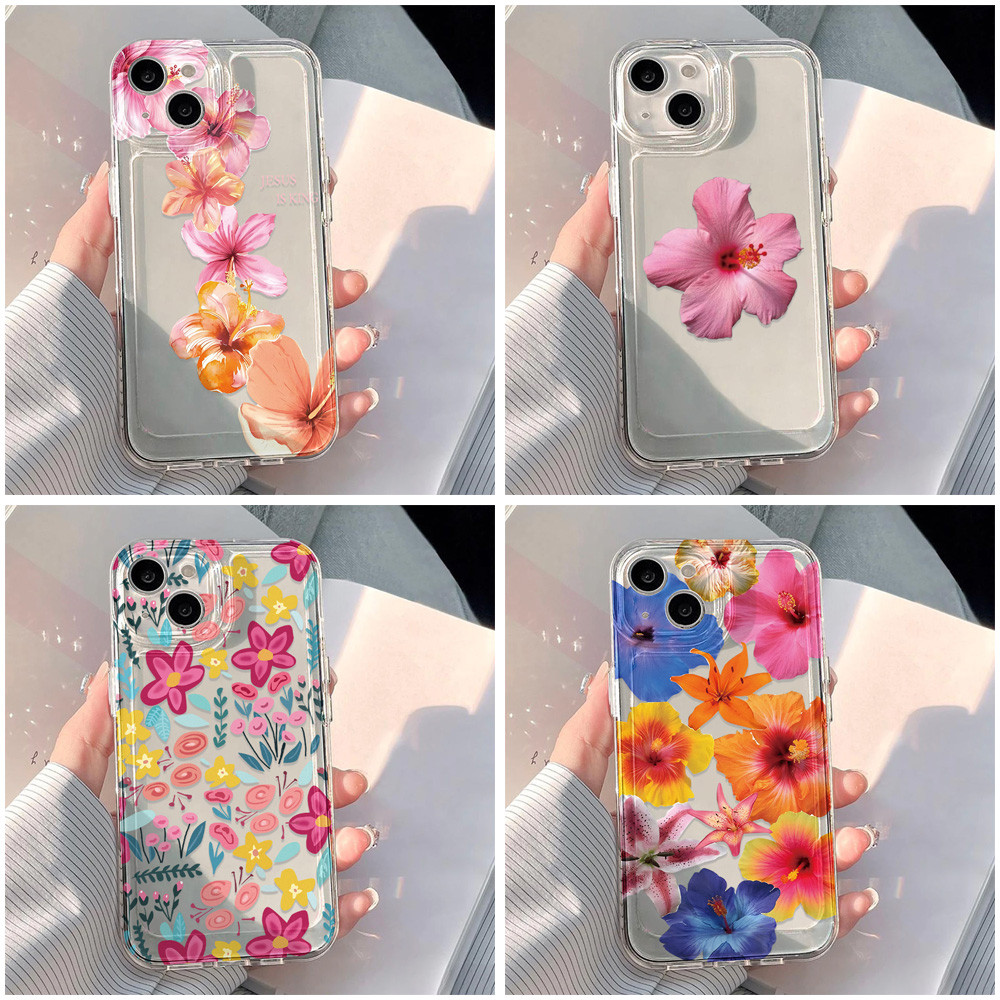 Retro Flower เคสทรศัพท์ For iPhone 16 15 11 12 13 14 Pro Max iPhone16 X XR XS Max 7 8 15 16 Plus SE 2020 ดอกไม้ก็สวยดีนะ