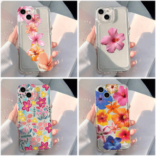 Retro Flower เคสทรศัพท์ For iPhone 16 15 11 12 13 14 Pro Max iPhone16 X XR XS Max 7 8 15 16 Plus SE 2020 ดอกไม้ก็สวยดีนะ