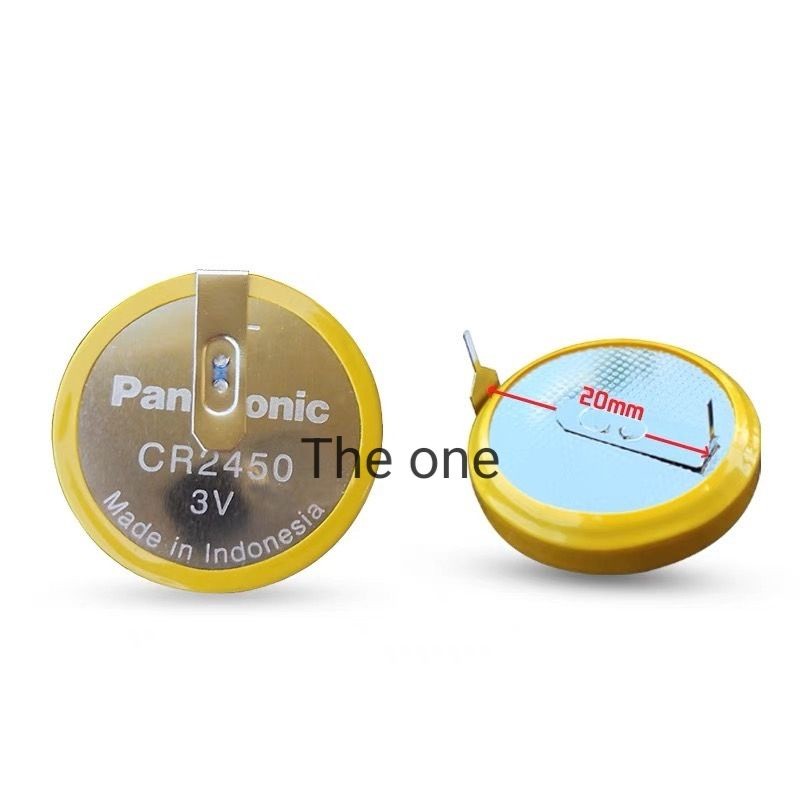 ร้านในไทย ส่งไว Panasonic CR2450 พร้อมขาเชื่อมลงปริ้น 3V  แบตเตอรี่ ของใหม่ ของแท้