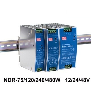 ⭐75 120 240 480W 220V AC TO DC 12V 24V 48V DIN Rail Switching Power Supply NDR-75 NDR-120 NDR-240