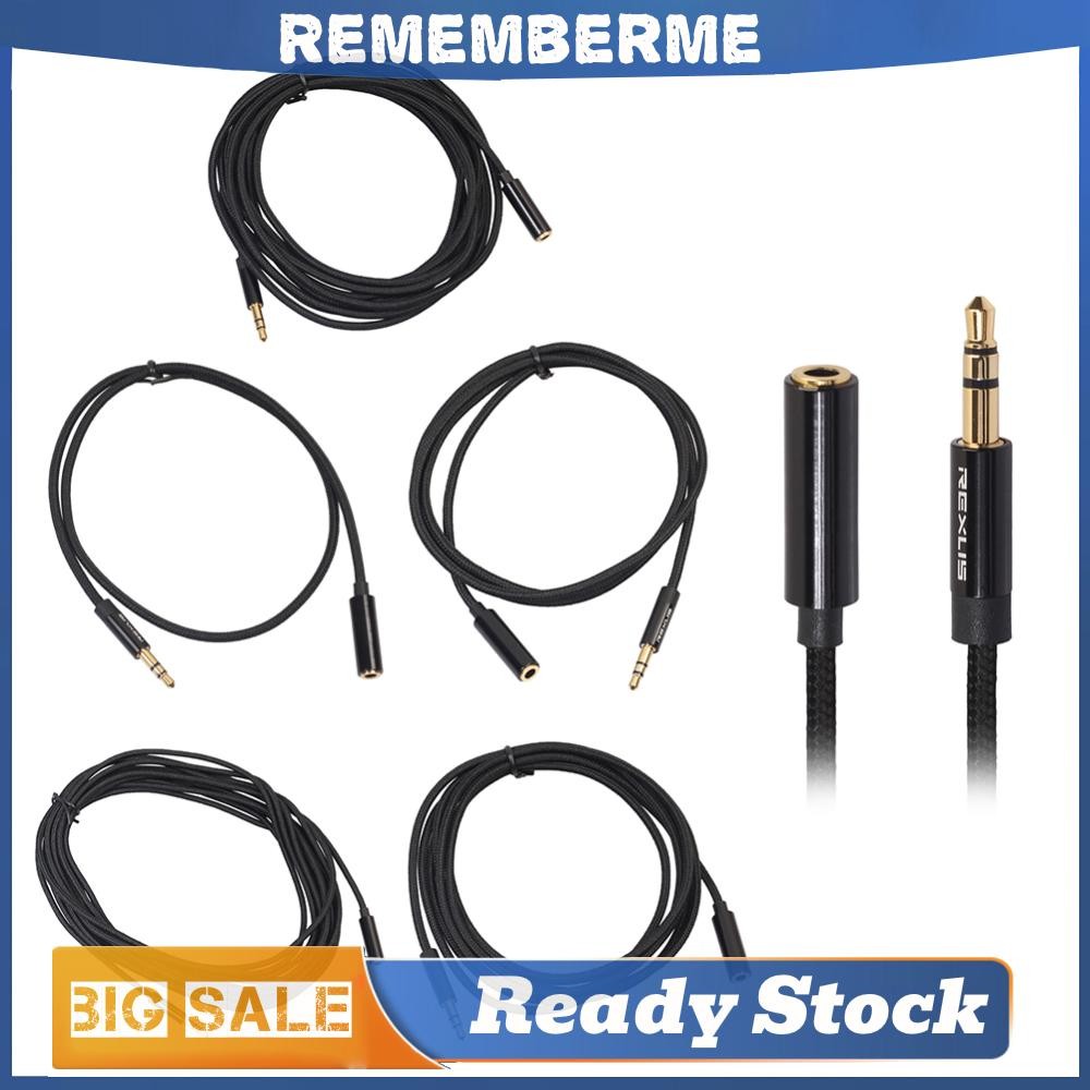 สายต่อหูฟังสเตอริโอ 3.5 มม. แจ็คชายกับหญิงหูฟัง audio สายไฟขยายอุปกรณ์เสริมสําหรับคอมพิวเตอร์โทรศัพท์เครื่องขยายเสียง