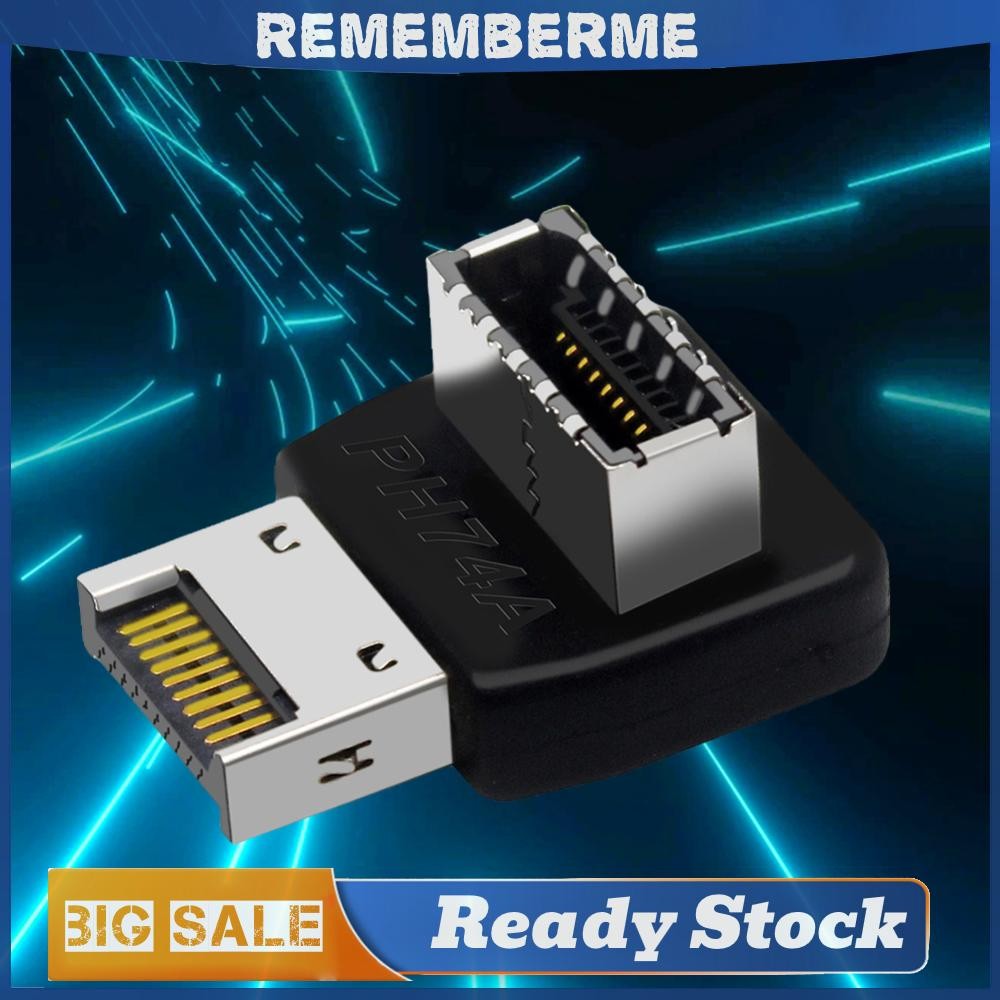 USB 3.1 Type E 90 องศาแปลงด้านหน้า USB C Header อะแดปเตอร์ด้านหน้า TYPE C ซ็อกเก็ตสําหรับเมนบอร์ดคอมพิวเตอร์ ราคา ถูกที่สุด ดีลบีเคเค รูปภาพหลัก