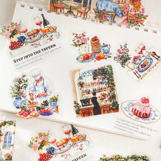Journamm 30PCS ตัวอักษรบัญชีมือสติกเกอร์ Collage Junk Journal DIY Scrapbooking อุปกรณ์ตกแต่งปักสติกเกอร์