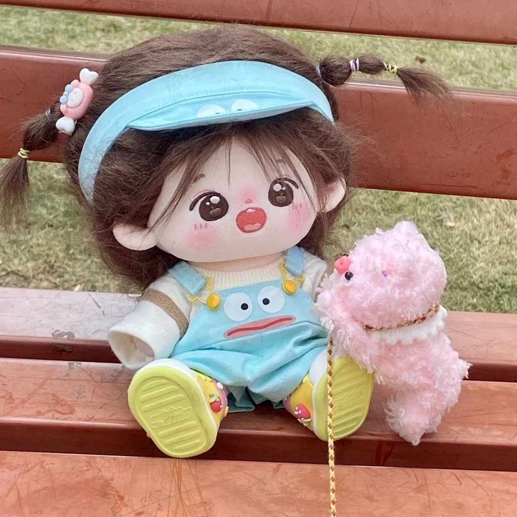เสื้อผ้าเด็ก20เซนติเมตร/40เซนติเมตรผ้าฝ้ายตุ๊กตาเสื้อผ้าด้านบนหลวมอาทิตย์หมวกน่ารักสูทของขวัญวันเกิด