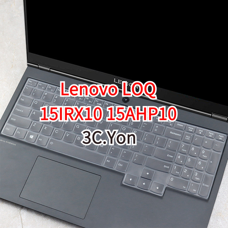 Lenovo LOQ 15IRX10 15AHP10 ฝาครอบคีย์บอร์ดแล็ปท็อปสําหรับเล่นเกม 15 นิ้ว Anti-slip โปร่งใสปุ่มกด Protector ใหม่ซิลิโคนนุ่ม TPU คีย์บอร์ดป้องกันฟิล์มล้างทําความสะอาดได้กันฝุ่น