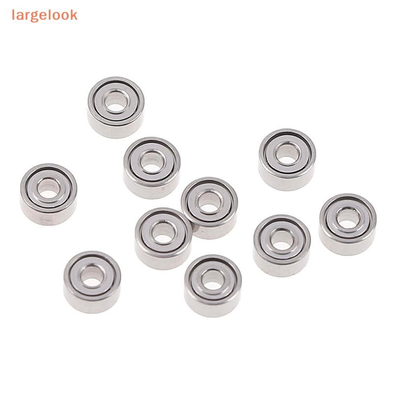 [largelook] 10 ชิ้น 681XZZ 1.5x4x2 มม. เปิดแบริ่งขนาดเล็ก ball mini hand bearing spinner