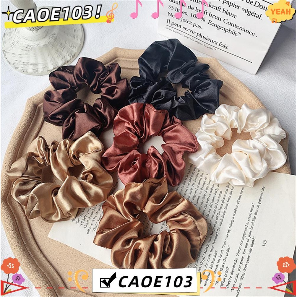 CAOE Scrunchies ยืดหยุ่น สำหรับถือหางม้าและคาดศีรษะ