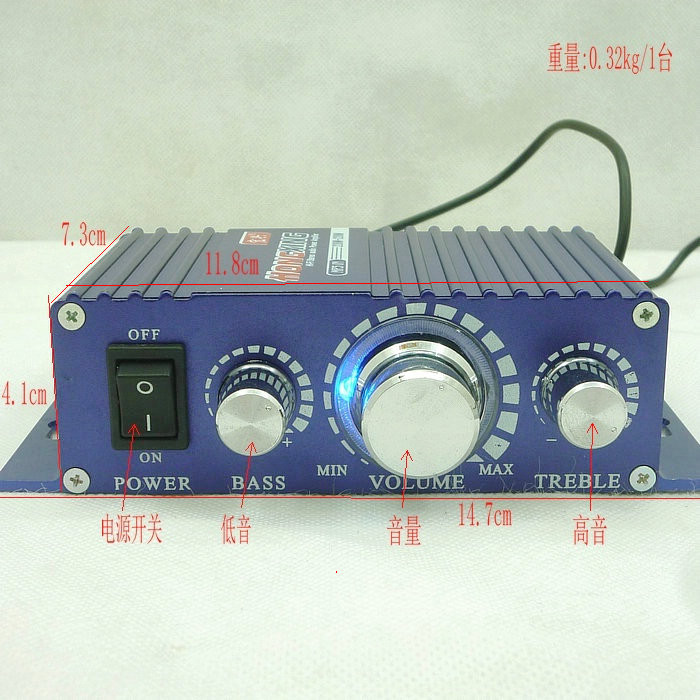 วัสดุจริง Dual IC TA7240AP เครื่องขยายเสียงรถยนต์ 12V เครื่องขยายเสียงคอมพิวเตอร์เครื่องขยายเสียงขนา