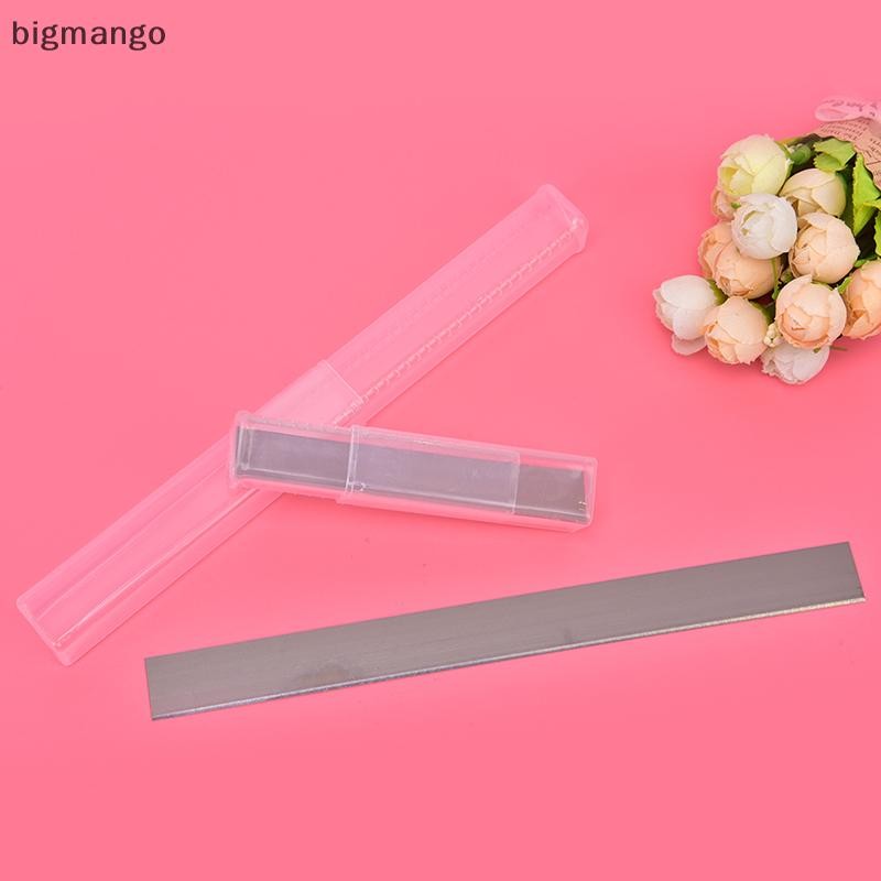 [บิ๊กมะม่วง] 2ชิ้น4"/8 "เครื่องตัดสแตนเลสใบมีดโพลิเมอร์เครื่องปั้นดินเผาดินตัดชุดเครื่องมือหุ้นใหม่
