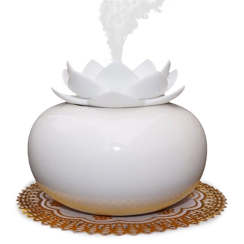 SG สเปรย์แนะนําร้อน Moisturizing Aroma Diffuser USB แบบพกพา Creative Silent Lotus Humidifier สํานักง