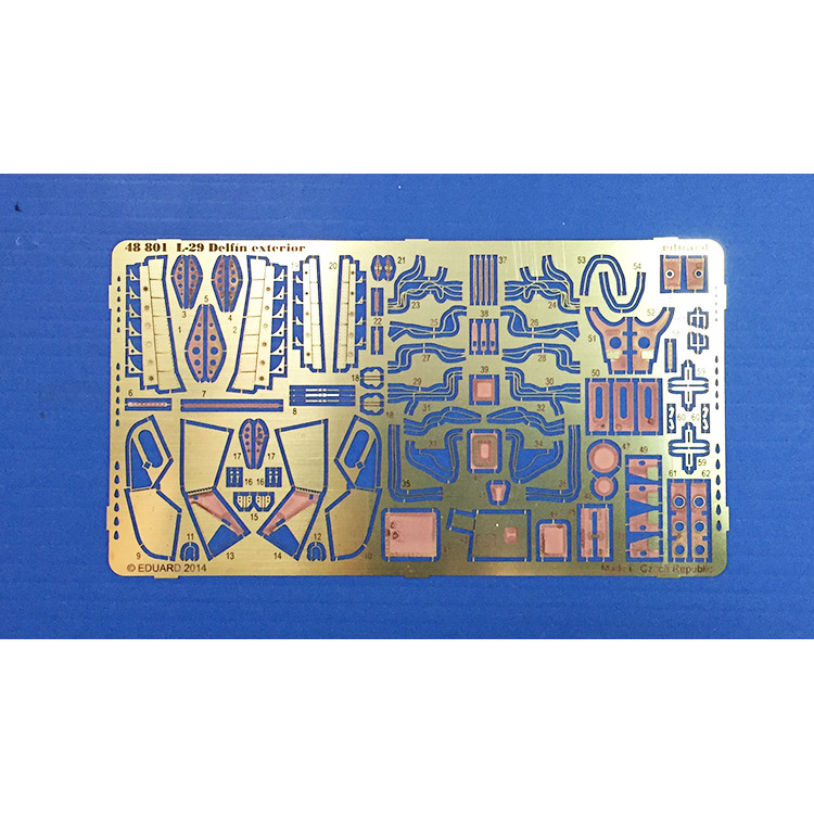 EDUARD 48801 1/48 L29 Dolphin Training Machine รุ่น Body Detail Etching Sheet AMK88002