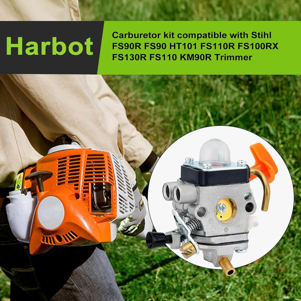 FS90R คาร์บูเรเตอร์สําหรับ Stihl FS110R FS130R FS100 KM130R FS130 FS90 KM90R KM90 FS100RX FS110 KM11