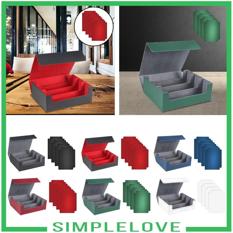 [Simple] Card Deck Box Game Card Storage Gathering Card Toy W/ Magnetics Closed Play Card Box 11.42i