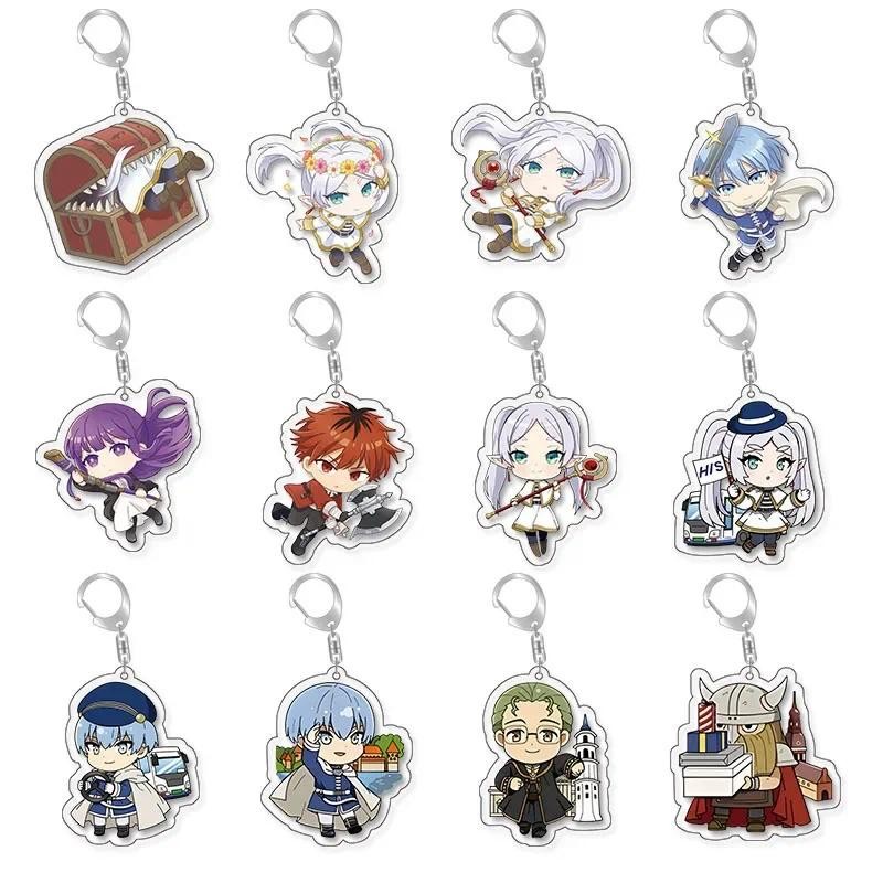 Frieren Lawine Animation พัดลมจี้พวงกุญแจ 2D อุปกรณ์ต่อพ่วงอะนิเมะ Lapel Pins สําหรับกระเป๋าเป้สะพาย