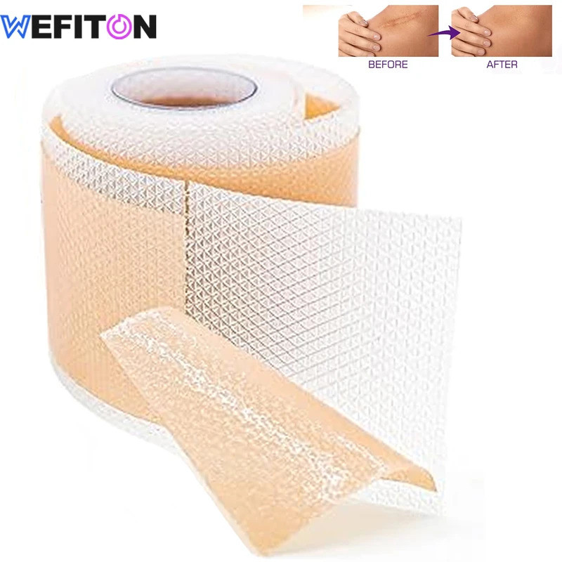 1 Roll  Silicone Scar Sheets, Soft Gel Tape,Flexible for Surgery,Keloids,Burns,Sensitive Skin,Wound 