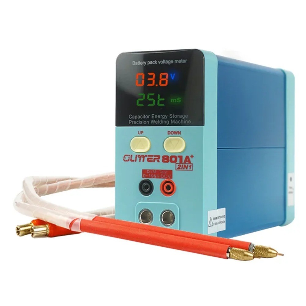 Glitter Battery Spot เครื่องเชื่อม 801A+ 0.05-0.2 มม. 11.6KW พร้อม 70B เครื่องเชื่อมปากกา Spot เครื่