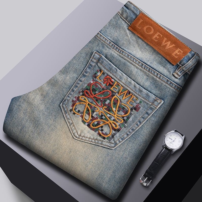 กางเกงยีนส์ LOEWE SLIM-FIT STRETCH CASUAL สำหรับผู้ชาย