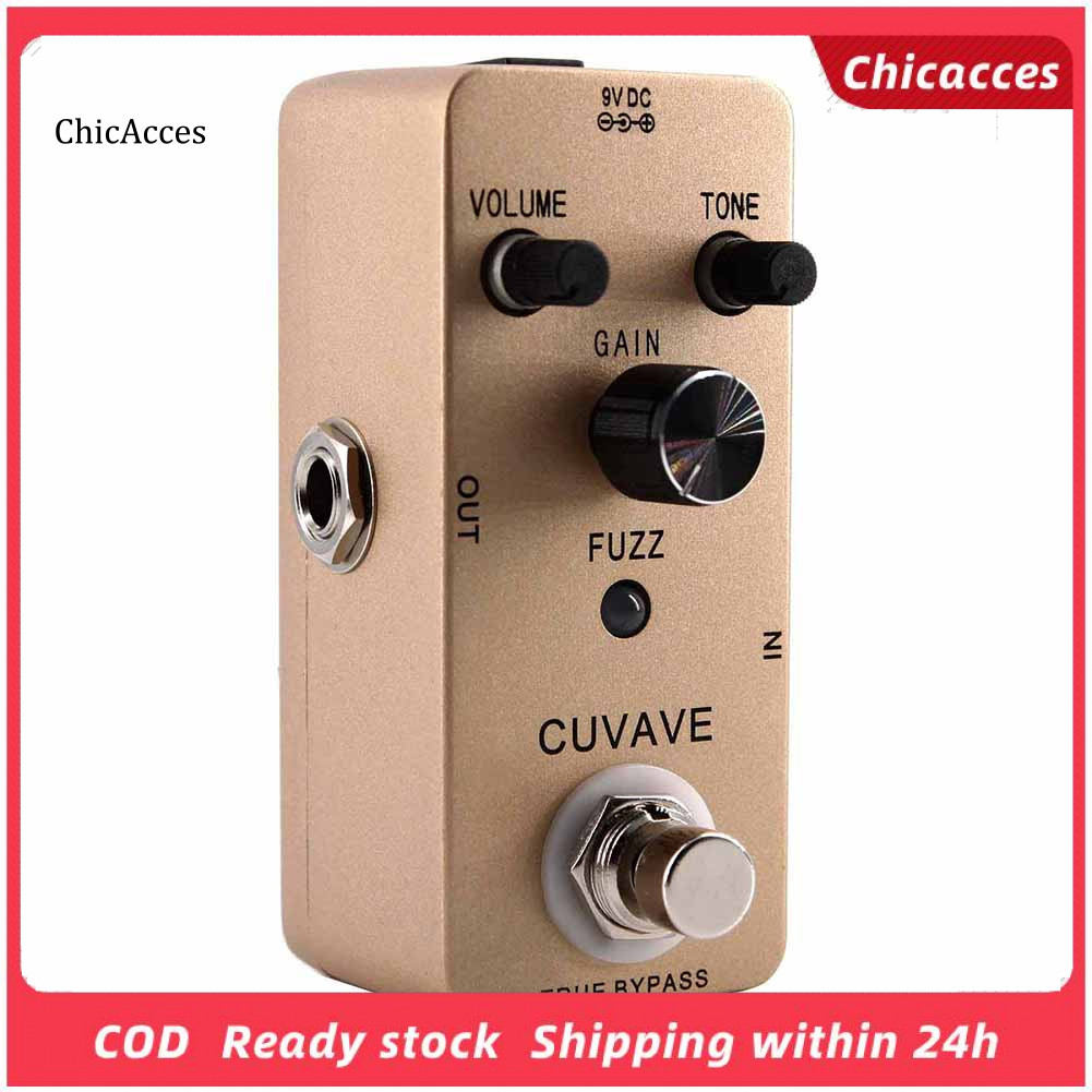<ChicAcces>Cuvave Fuzz Guitar Effect Pedal True Bypass Vintage Old School Tone Stompbox