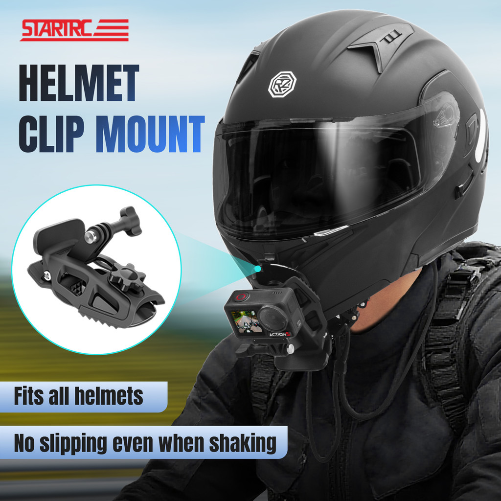 สําหรับ DJI Action 5 Pro/กระเป๋า 2 หมวกกันน็อคขยายขาตั้ง Chin Stand Insta360 Ace Pro 2/X5/4/3 หมวกกันน็อค Fixing คลิปกีฬากล้องอุปกรณ์เสริม