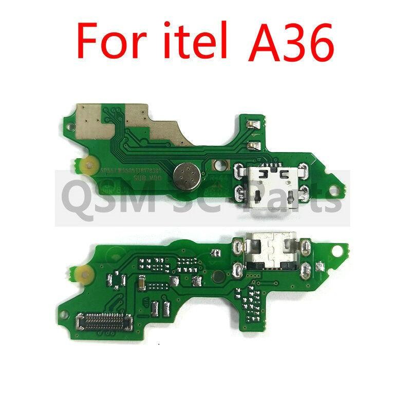 USB ชาร์จพอร์ต Dock Connector Flex Cable พร้อมไมโครโฟนอะไหล่สําหรับ ITEL A36