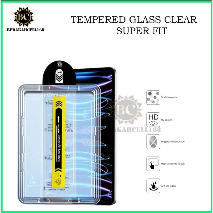 BCL168- CLEAR TEMPERED GLASS EASY INSTALL SUPERFIT สําหรับ TAB XIAOMI REDMI PAD SE 8.7 REDMI PAD SE 