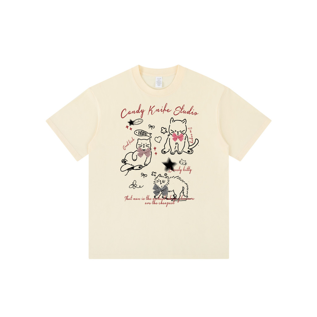 ใหม่ผ้าฝ้ายแท้ 2025 ที่ไม่ซ้ํากันผู้หญิงสไตล์ใหม่แขนสั้นขายร้อนฤดูร้อน Super Nice สีขาว 2025 T เสื้อ