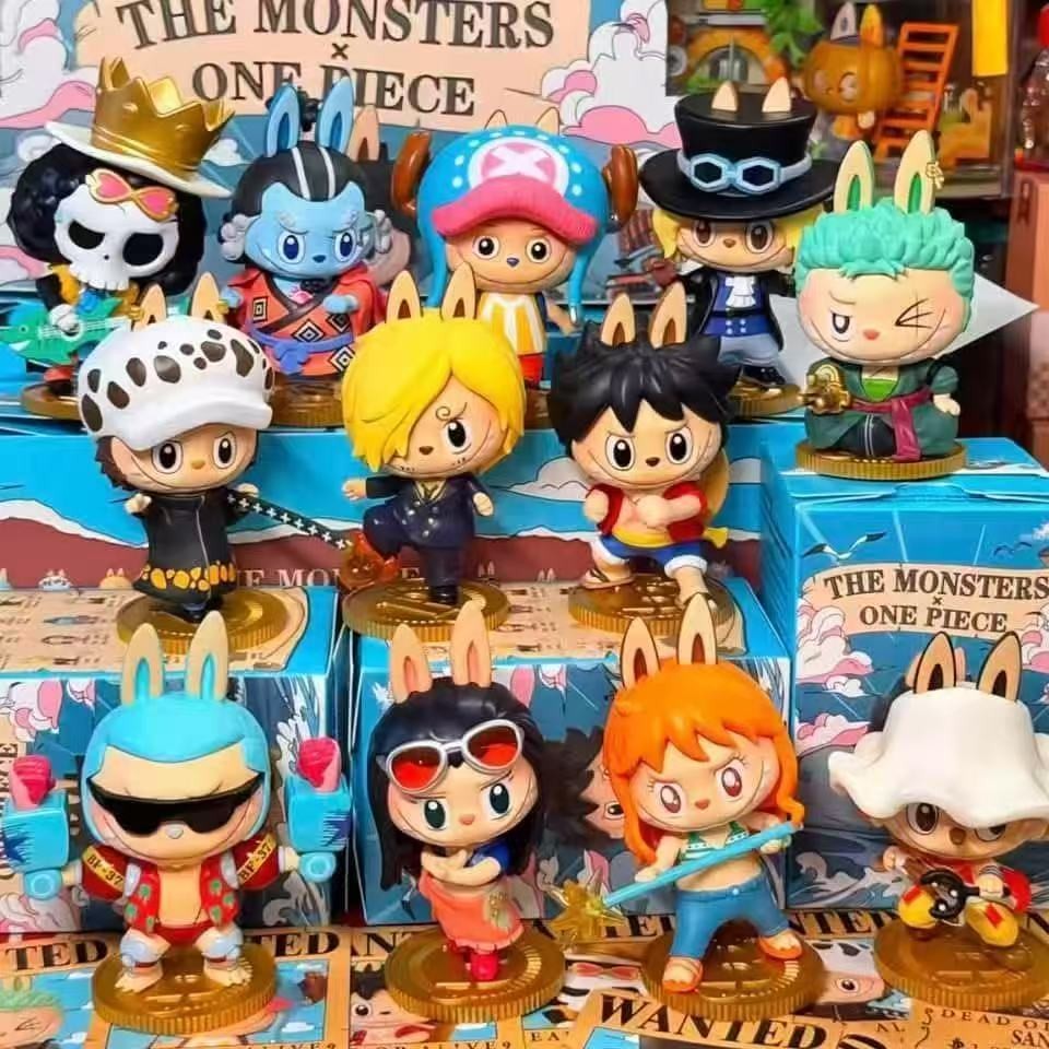 Pop Mart THE MONSTERS LABUBU One Piece Series Mystery Box LABUBU One Piece รูปของขวัญ 11200