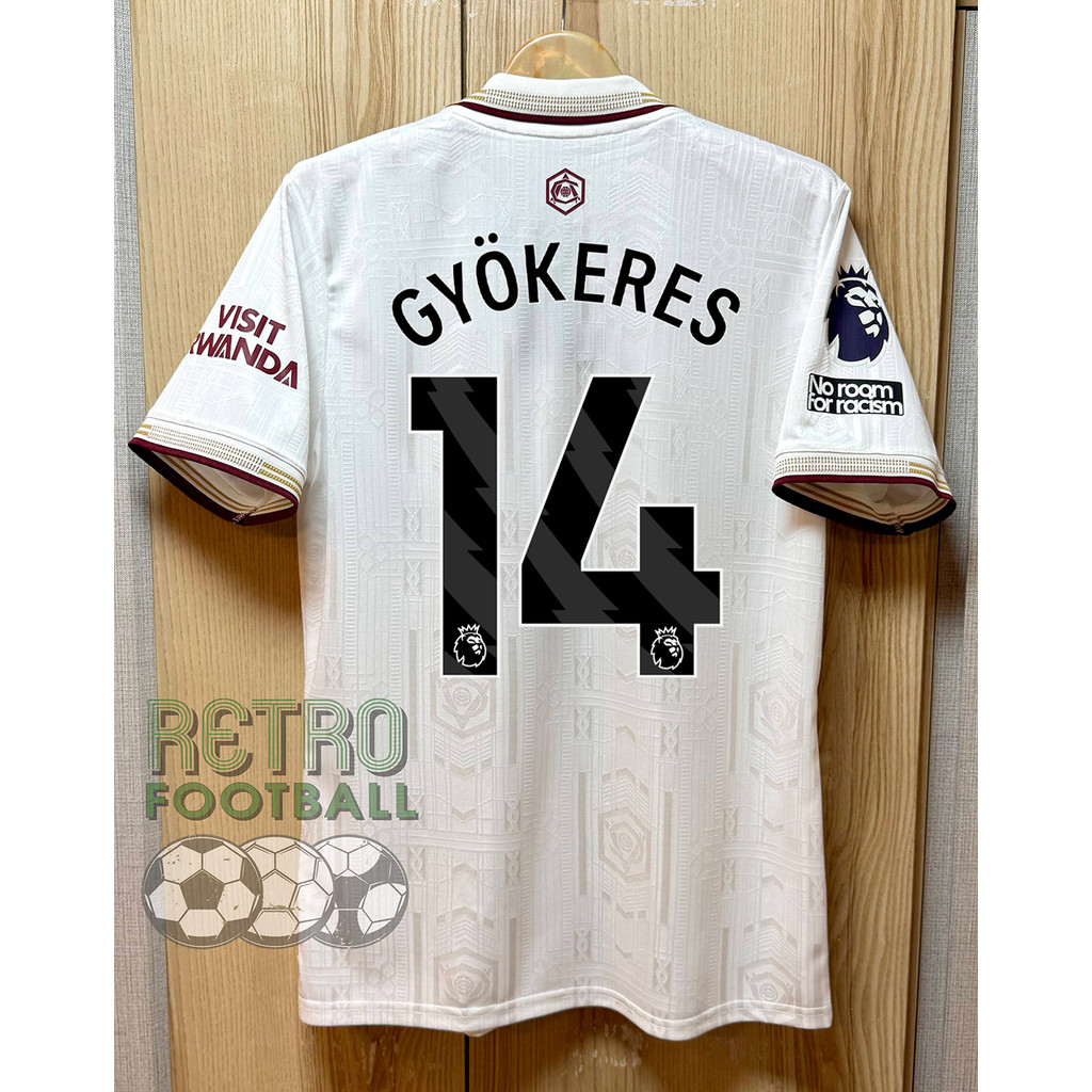 เสื้อกีฬาฟุตบอล อาsเซuอล PLAYER เกรดนักเตะ Third  ชุดสาม ปี 25/26 ฟลูออฟชั่นEPL ชื่อเบอร์นักเตะในทีม (ครบทุกคน) – โปรปัง