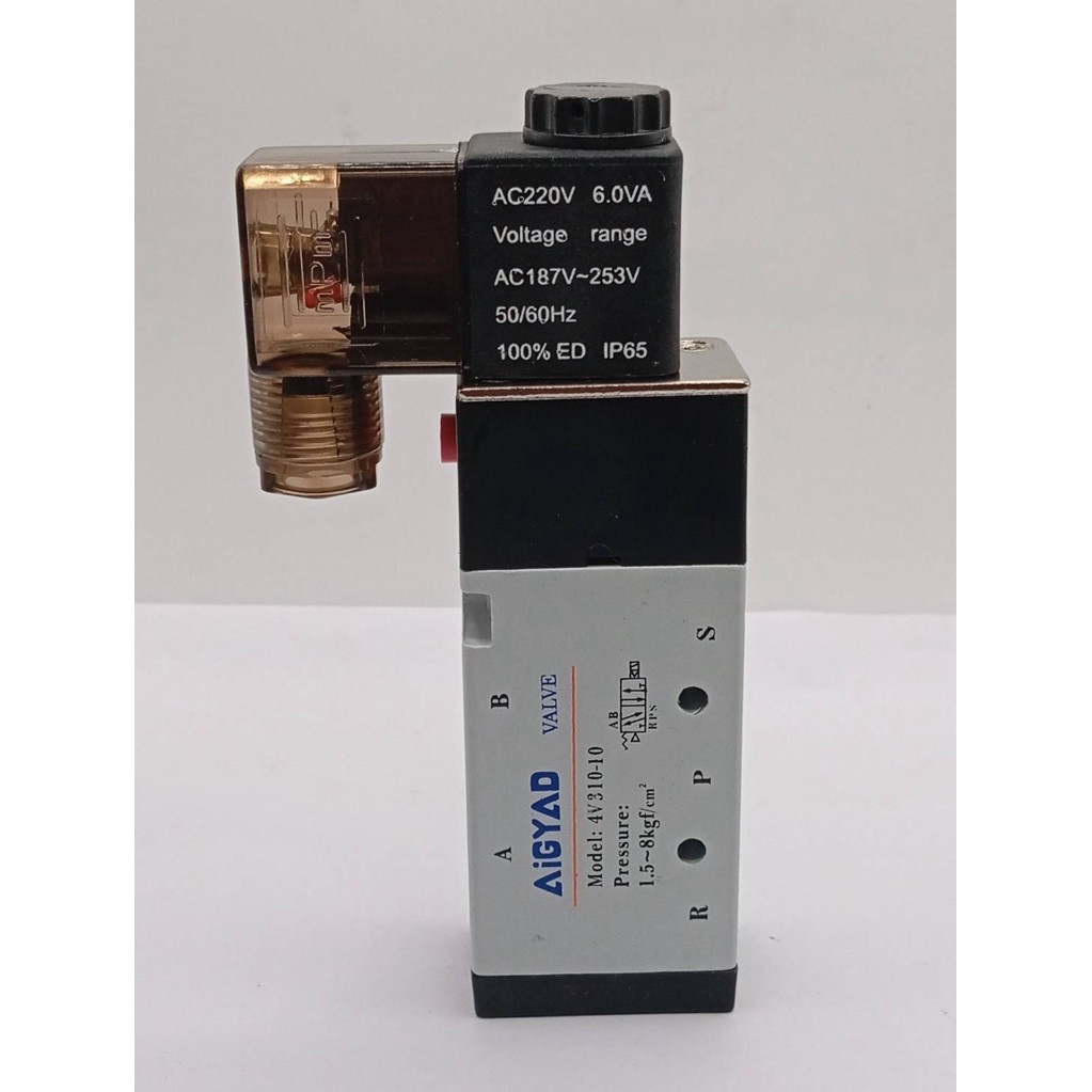 ส่งใวในวัน 4V310-10 12v 24v 220v วาวส์ Model: 4V310-10 Pressure: 1.5~8kgf/cm ถ่ายจากงานจริงร้านในไทย