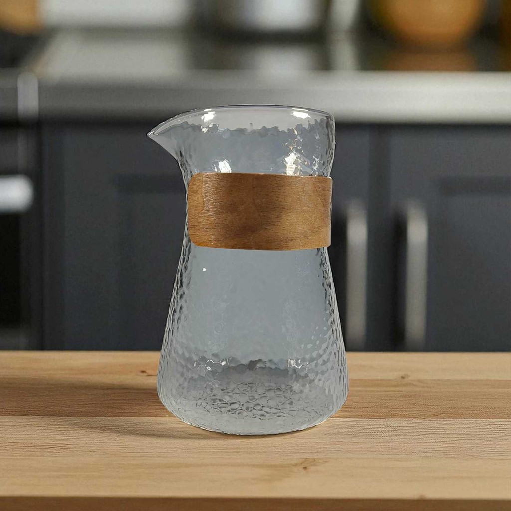 Pour Over Coffee Server Borosilicate Glass 500ml ดีไซน์หรูหราสําหรับผสมกาแฟแสนอร่อย - FM-5ML