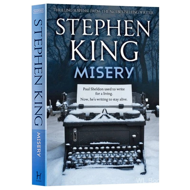 หนังสือหมายเลขแรก Misery Stephen King Misery Stephen King English Original Book Reseing Horror