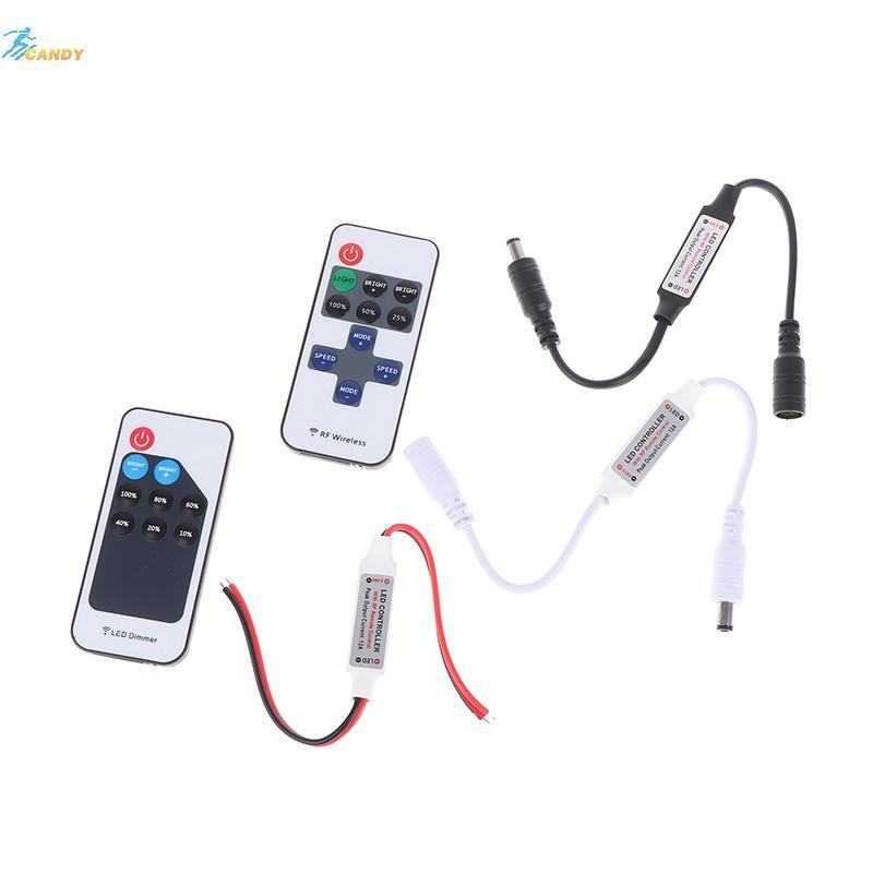 NDY Mini LED สีเดียว Dimmer DC 5V 12V 24V 6A 5050 2835 Strip ไฟแรงดันไฟฟ้าคงที่ PWM สัญญาณ Controlle