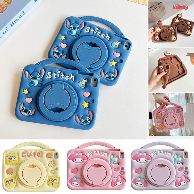 สําหรับ Infinix Xpad 11 "2024 X1101 ปลอกเด็กการ์ตูนซิลิโคนอ่อนนุ่มกรณีแท็บเล็ตพร้อมขาตั้งสําหรับ Inf