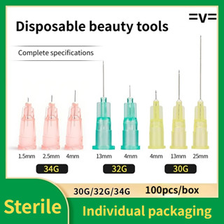 100pcs 30G4mm 30G13mm 30G25mm 32G4mm 32G13mm Disposable Beau…