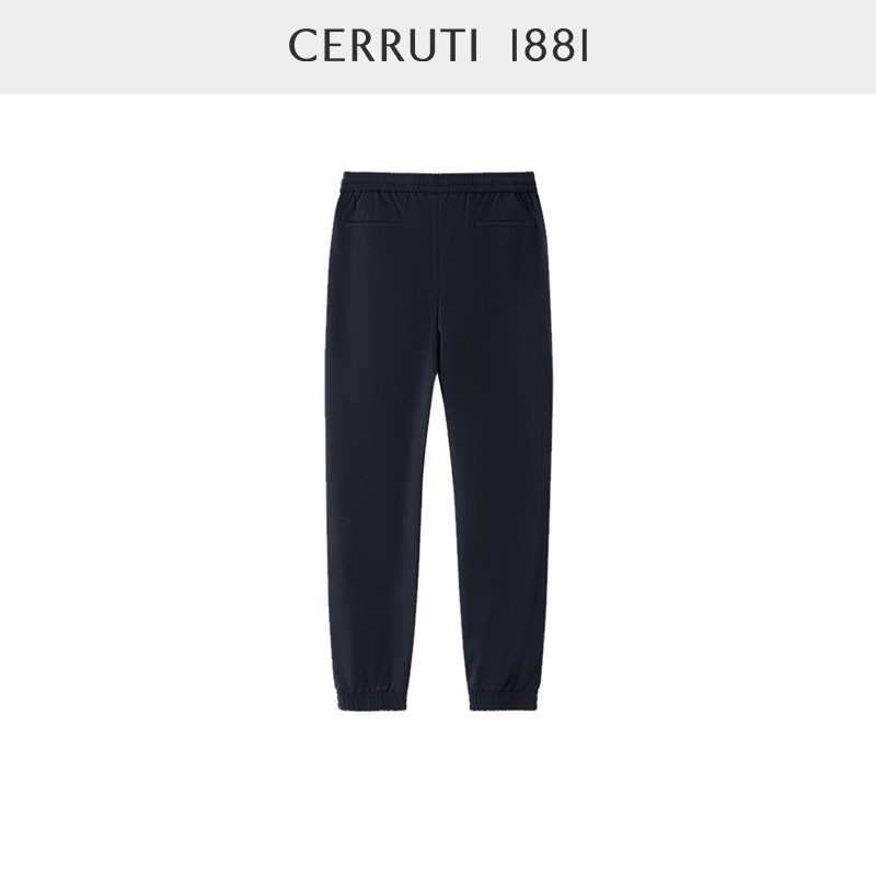 CERRUTI1881 กางเกงลำลองสีทึบสำหรับผู้ชาย เหมาะสำหรับการทำงานและพักผ่อน หมายเลข C4561EI041