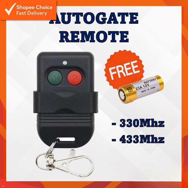 AutoGate รีโมทคอนโทรล SMC5326– 330MHz / 433MHz รีโมทไร้สายสําหรับระบบประตูอัตโนมัติรหัสหน้าปัดคงที่
