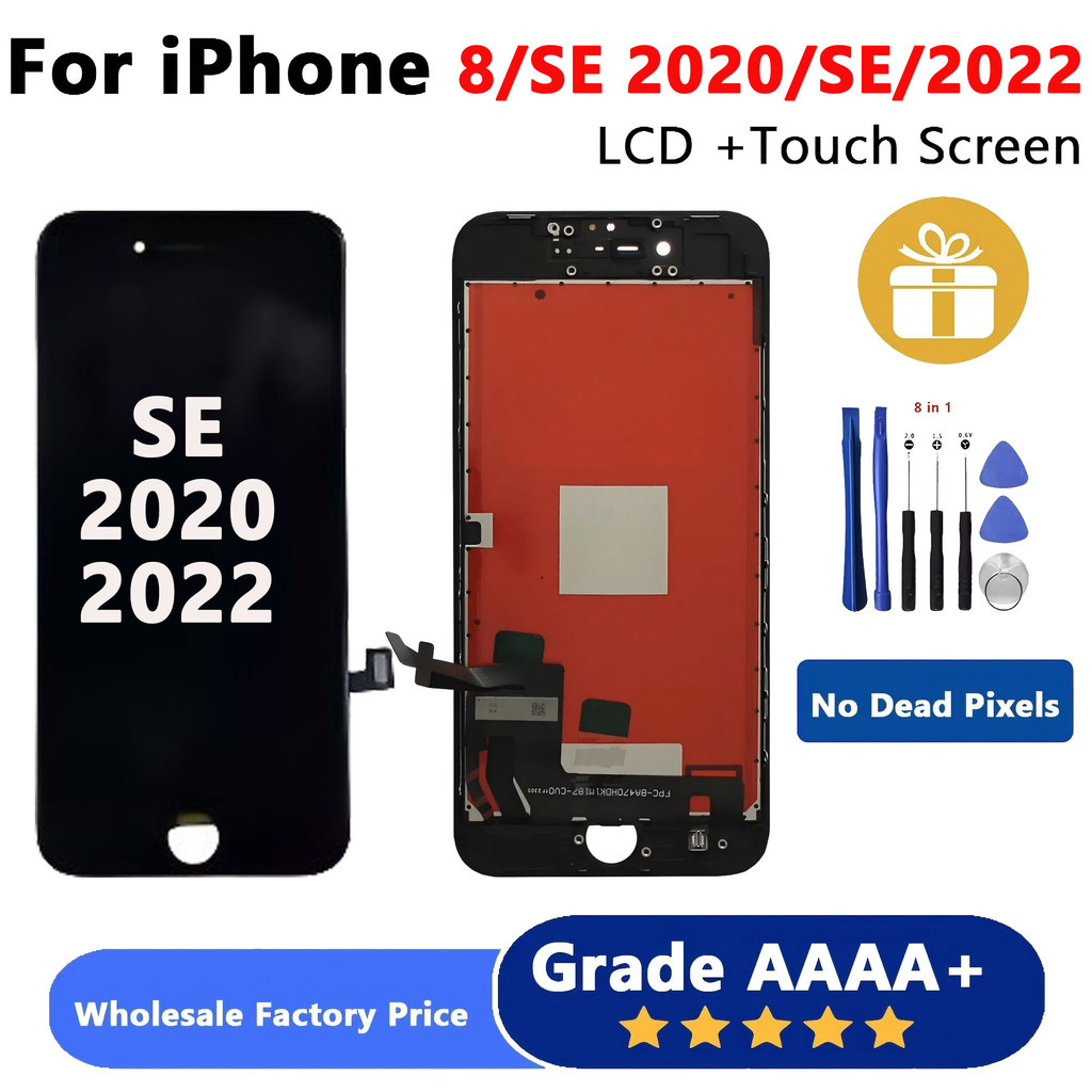 หน้าจอ AAAสําหรับiPhone SE 2020 2nd SE2 จอแสดงผลLCD Touch Digitizer AssemblyสําหรับiPhone SE 2022 3r