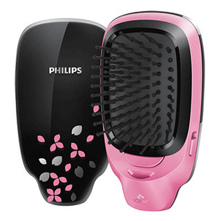 ฟิลิปส์ หวีทําผมไอออนลบดูแลเส้นผมหวียืดนวดแบบพกพาหวีนุ่มหวีจัดแต่งทรงผมหวี แรงม้า4589