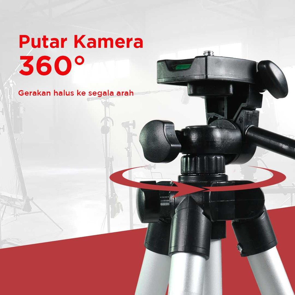 Yi Mart ขาตั้งกล้องแบบยืดไสลด์ 4 ส่วนหัวกระทะ 1M - WT-3110A (ต้นฉบับ)