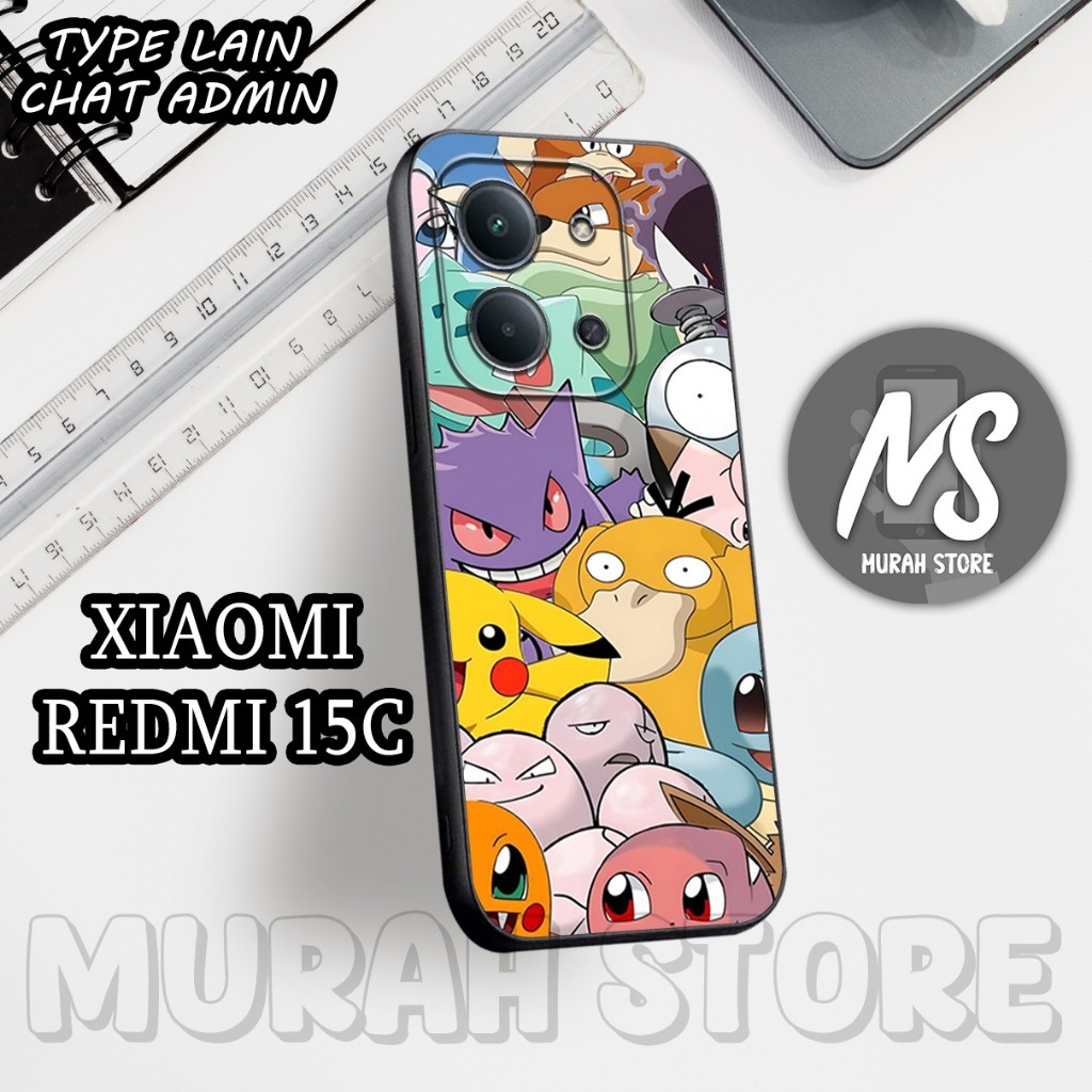 HP REDMI 15C Rubber Softcase /MS53 / POKEMON Motif / REDMI 15C Phone Case / REDMI 15C Silicone